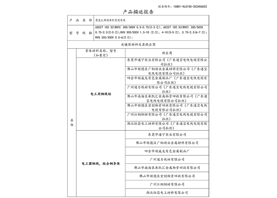产品描述报告